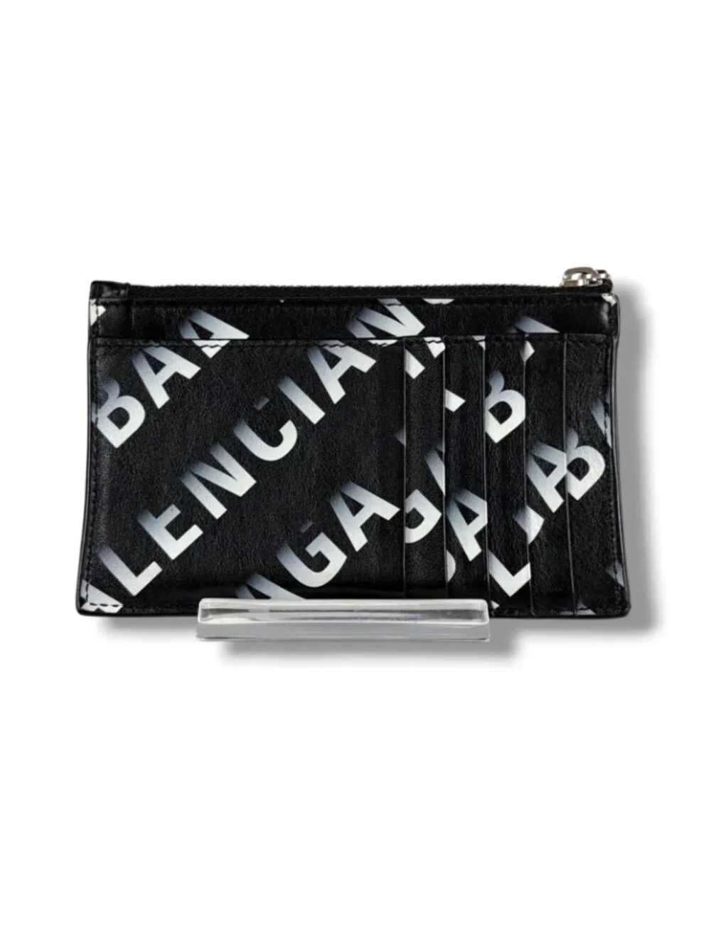 Balenciaga Graffiti Logo Print Fragment Case Card Coin